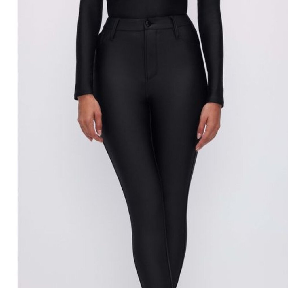 COMPRESSION SHINE GOOD WAIST LEGGINGS | BLACK001 / Regular / 8